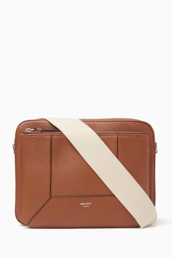 Diamond Camera Bag in Leather