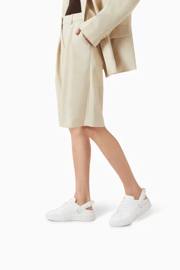 Diamond Maxi Sneakers in Leather
