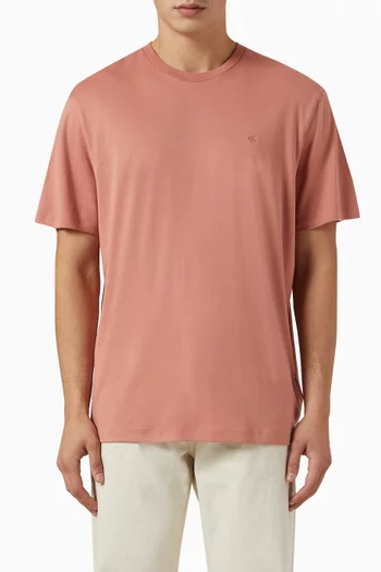 Logo-embroidered T-shirt in Supima Cotton