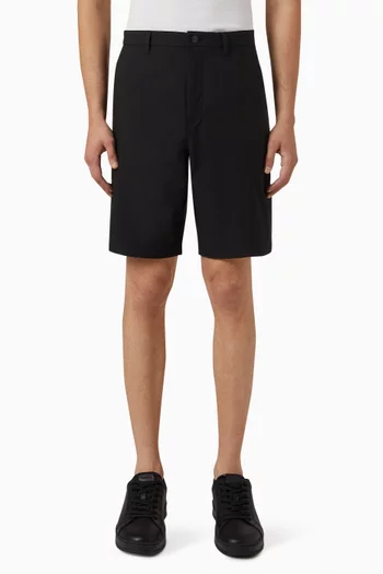 شورت كلاسيكي بطول 9 بوصة قماش مطاطي معالج