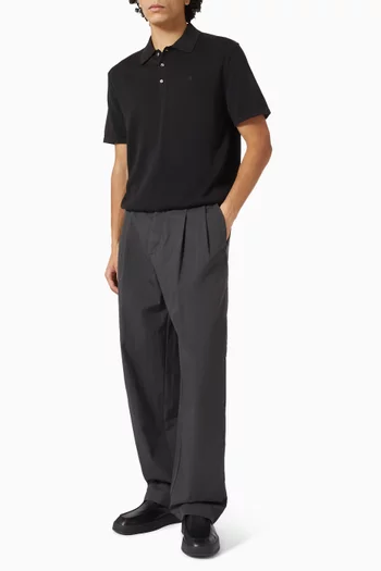 بنطال بطيات قطن ونايلون