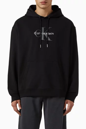 Monologo Hoodie in Cotton Terry