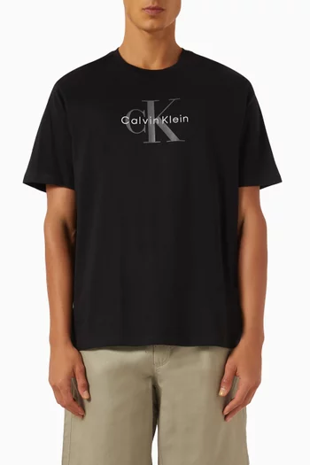 Monogram Logo T-shirt in Cotton