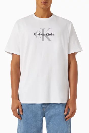 Monogram Logo T-shirt in Cotton