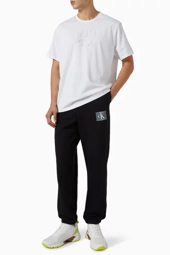 Debossed Logo T-shirt in Cotton