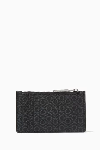 CK Must Mono Zip Cardholder in Coated-canvas