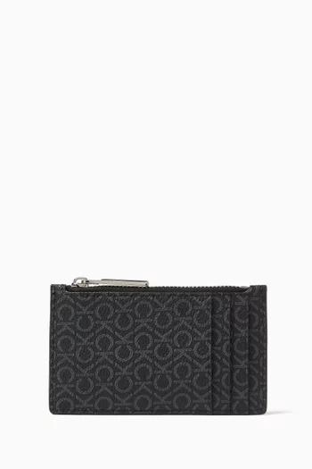 CK Must Mono Zip Cardholder in Coated-canvas