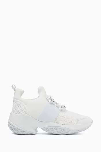 Viv' Run Sneakers in Scuba-effect Fabric & Mesh