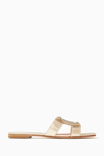 Viv' by the Sea Sandals in Metallic Leather