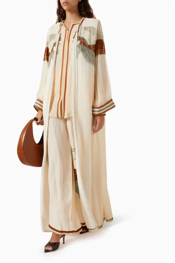Horse-print Abaya