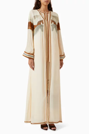 Horse-print Abaya