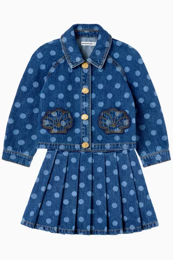 Polka Dot Jacket in Denim