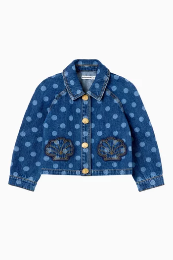 Polka Dot Jacket in Denim