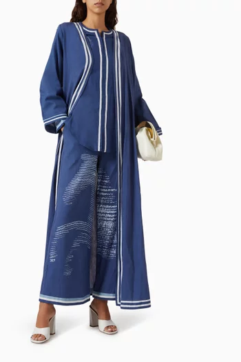 Printed Abaya Co-ord Set