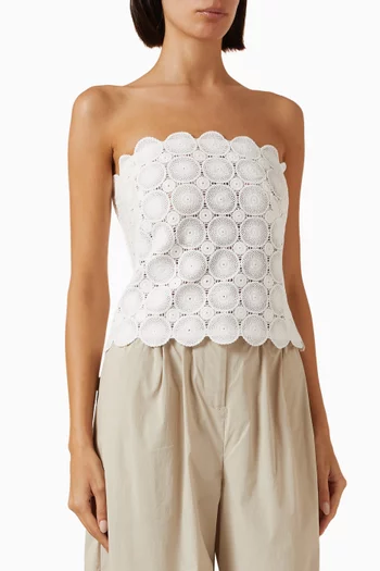 Doily Crochet Top in Organic Cotton