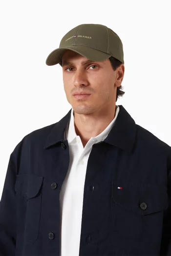 Logo Baseball Cap in Cotton