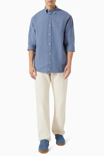 Regular-fit Shirt in Cotton-linen Blend