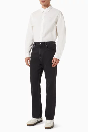 Button-up Shirt in Cotton & Linen