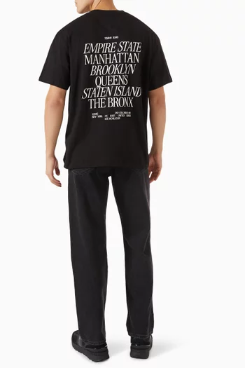 NYC Boroughs Graphic T-shirt in Cotton