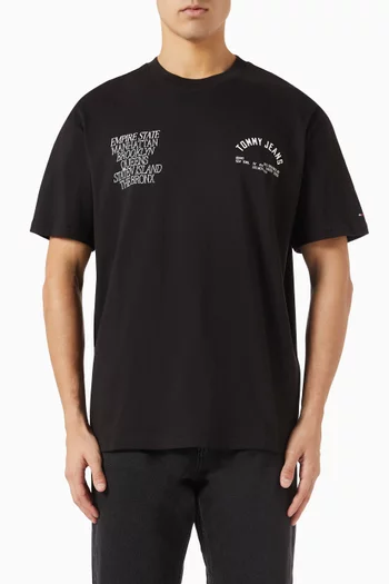 NYC Boroughs Graphic T-shirt in Cotton