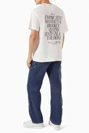 NYC Boroughs Graphic T-shirt in Cotton