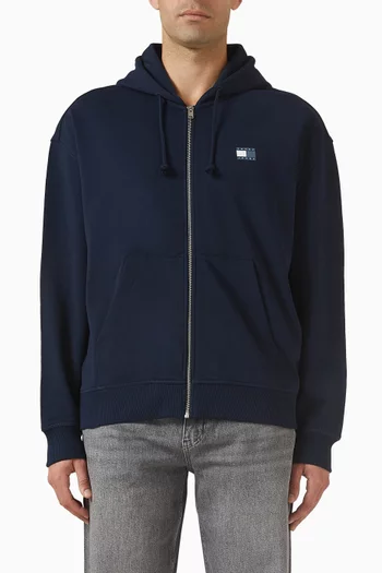 Zip Hoodie in Cotton