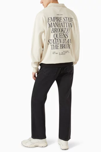 Quarter-zip Sweatshirt in Cotton