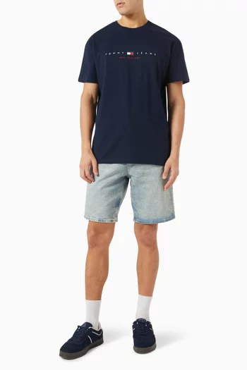 Red Flag Linear T-shirt in Cotton