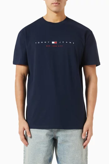 Red Flag Linear T-shirt in Cotton