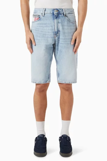 Mid-length Shorts in Cotton-denim