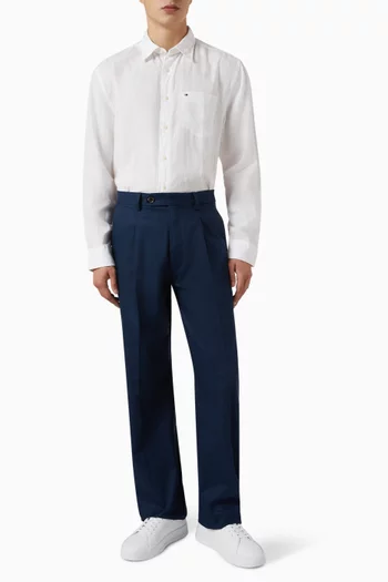 Piece-dyed Shirt in Linen