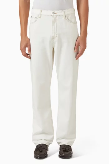 بنطال جينز ممزق فضفاض دينم