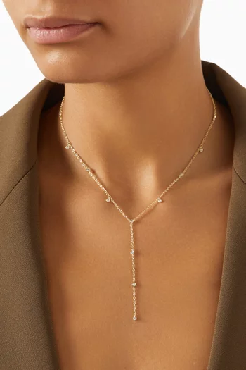 قلادة بحلي مستديرة مرصعة بأحجار زركونيا نحاس مطلي بلون ذهبي