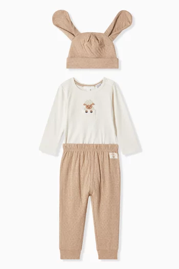 Three-piece Gift Set in Organic Cotton