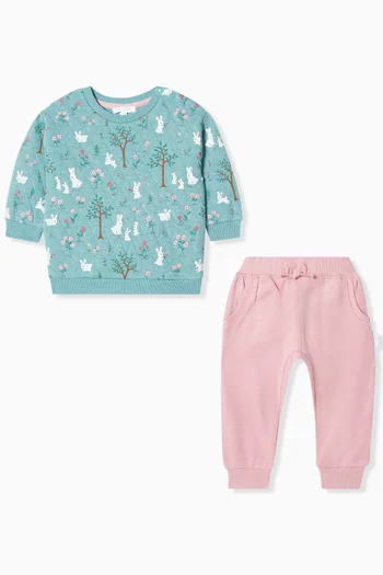 Bunny Track Set in Organic Cotton