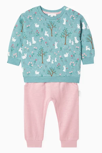 Bunny Track Set in Organic Cotton