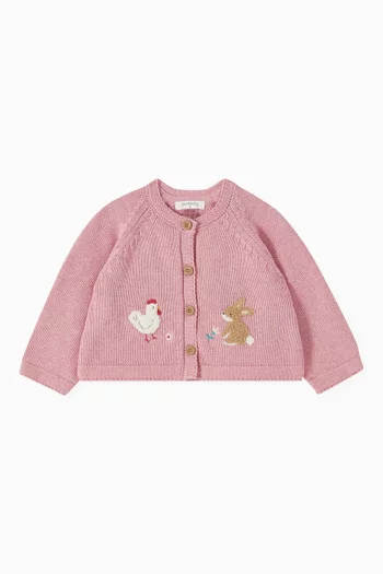 Easter Cardigan in Cotton-wool Knit
