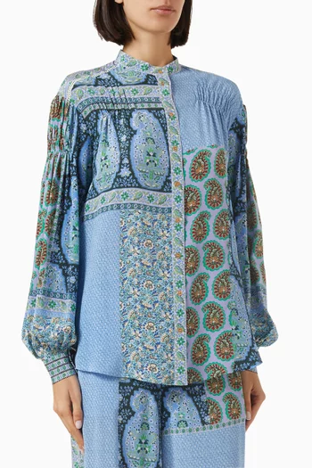Onda Smock Shirt in Silk