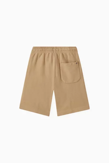 Tonal Flag Sweat Shorts in Cotton Blend