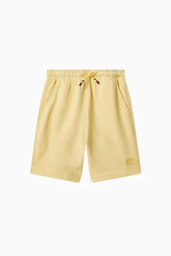Tonal Flag Sweat Shorts in Cotton Blend