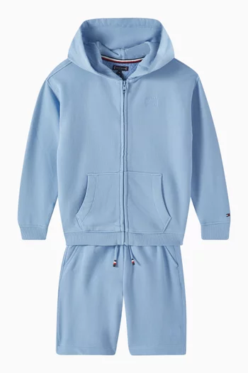 Tonal Flag Embroidered Hoodie