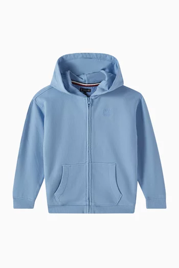 Tonal Flag Embroidered Hoodie