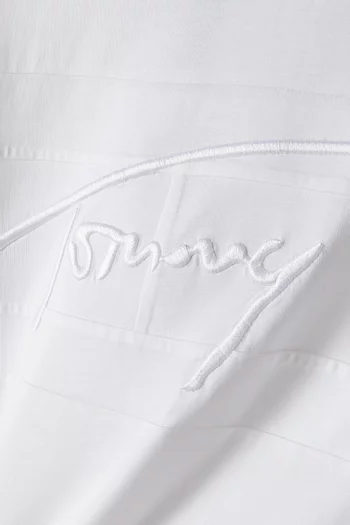 Signature Embroidery T-shirt in Cotton-jersey