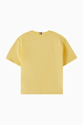 Signature Embroidery T-shirt in Cotton-jersey