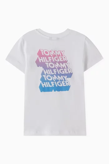 Graffiti Logo Print T-Shirt