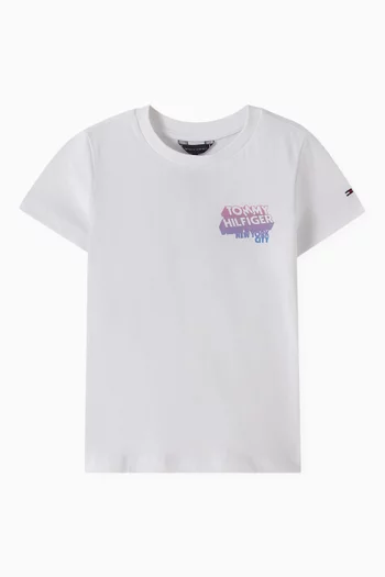 Graffiti Logo Print T-Shirt