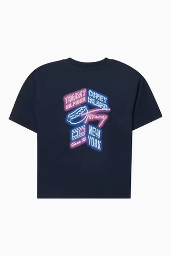 Neon Printed T-shirt in Cotton