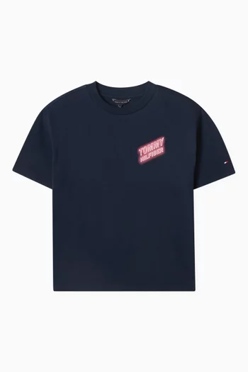 Neon Printed T-shirt in Cotton