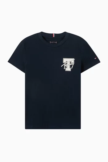 Varsity Graphic Logo T-shirt in Cotton