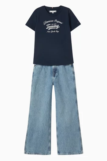 Script Logo T-shirt in Cotton